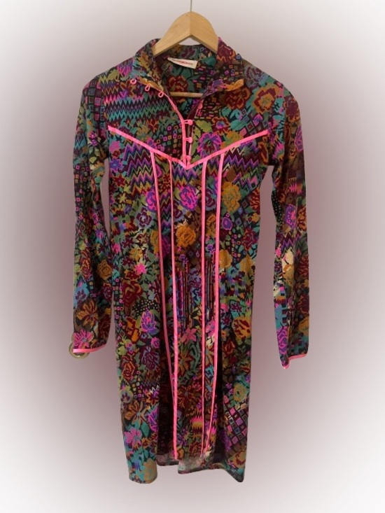 Matthew Williamson Dresses & Skirts - Matthew Williamson Dress Size 6 Colorful Wool Button Geometric Boho Abstract